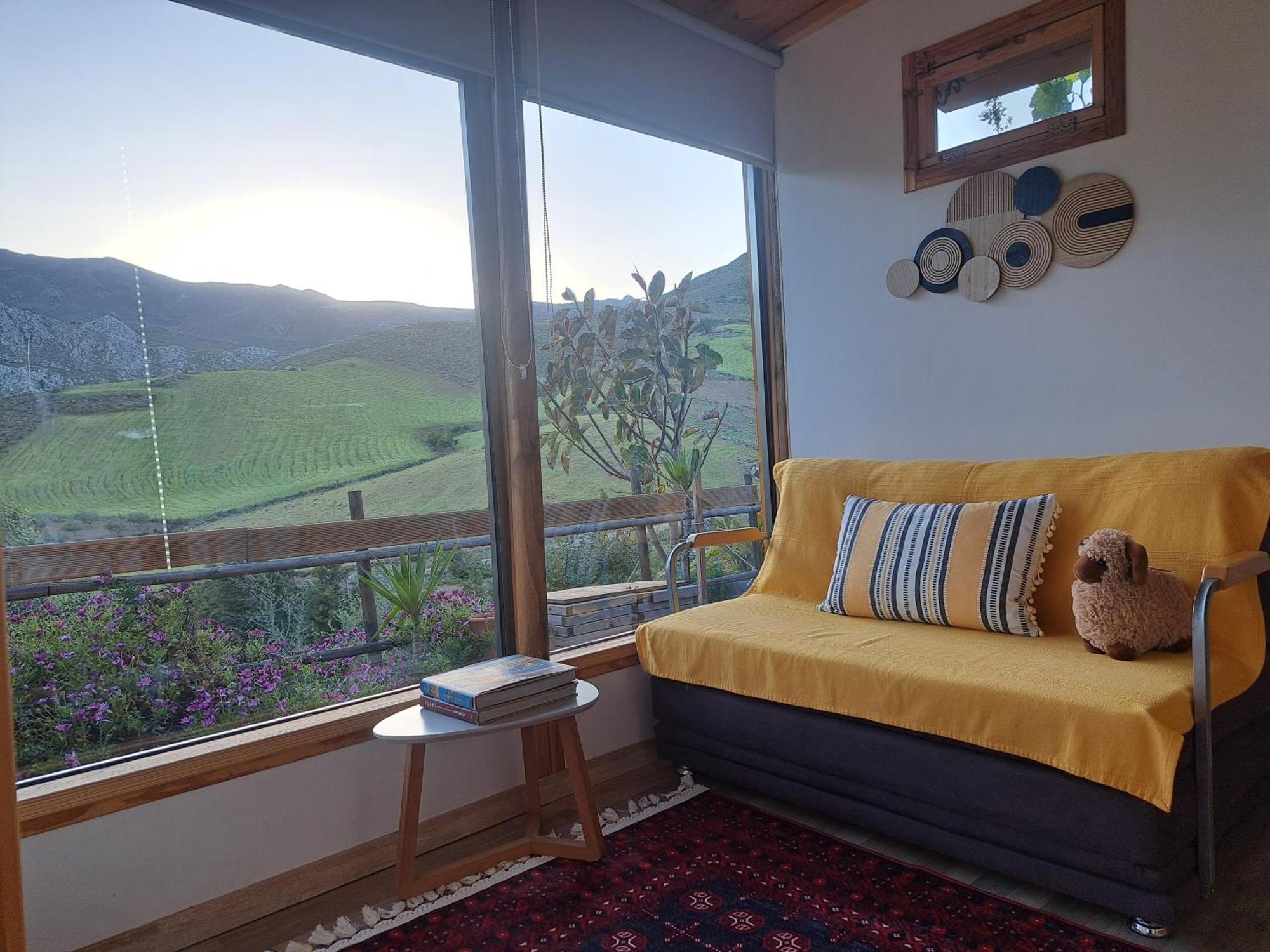 Gasthaus Wooden House At The Mountain-Private Paránimfoi Exterior foto